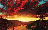 Frederic Edwin Church Canvas Paintings - Twilight in the Wilderness